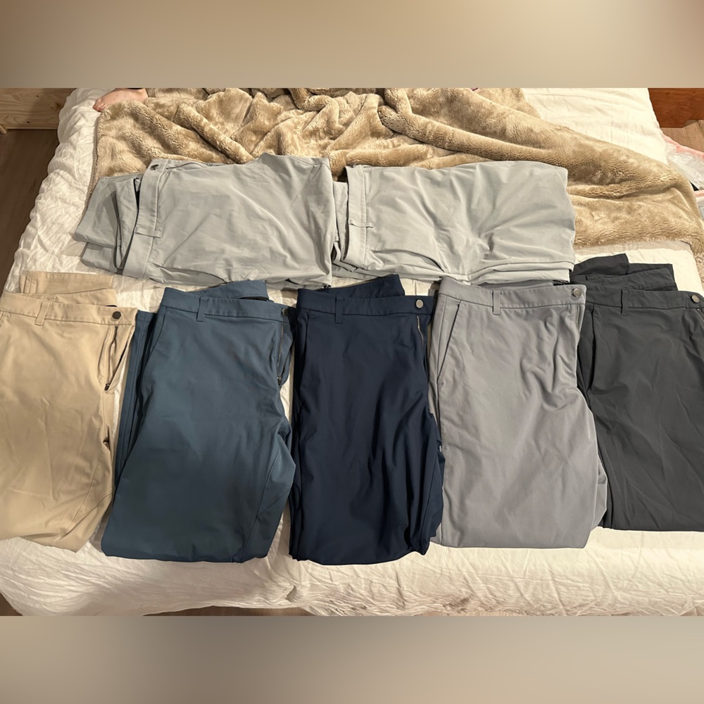 7 pair men’s lululemon commission pants